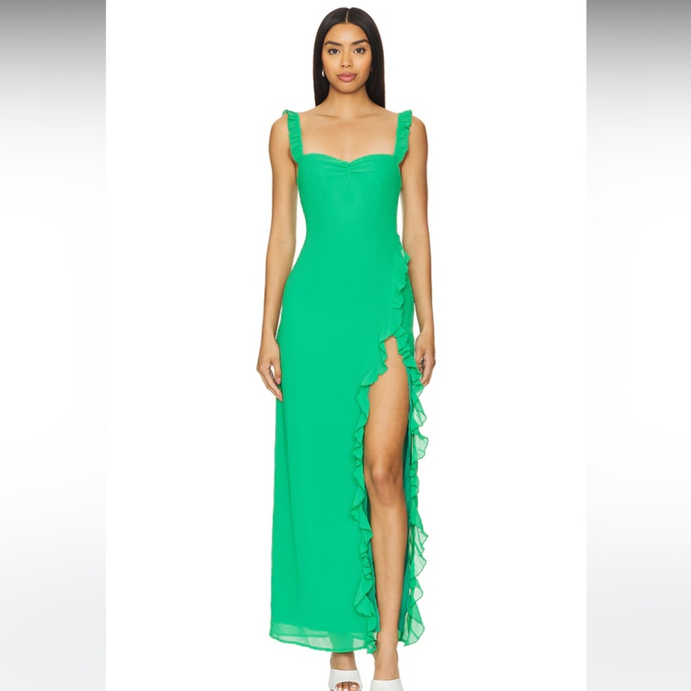 Lucille Maxi Dress in Green